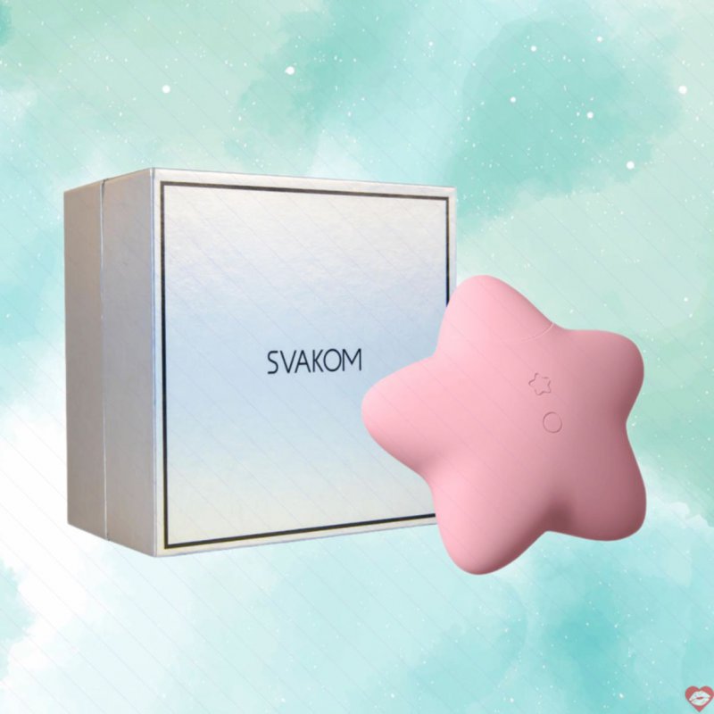 Máy rung bút hút Svakom Peach Star hình ngôi sao massage 10 chế độ 