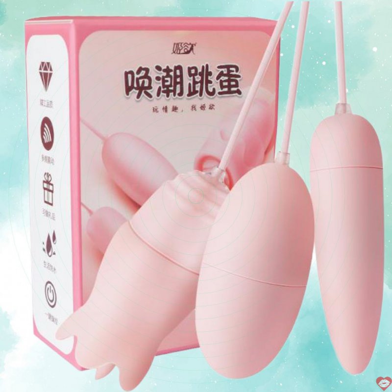 Trứng rung Jiuuy 2 đầu lưỡi liếm 3 trong 1 điều khiển từ xa silicon 