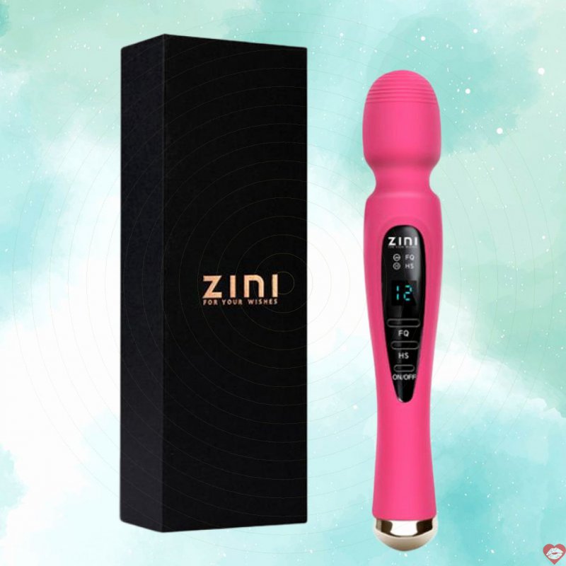 Chày rung Zini Magic Wand xoay 360° cao cấp massage điểm G rung mạnh 