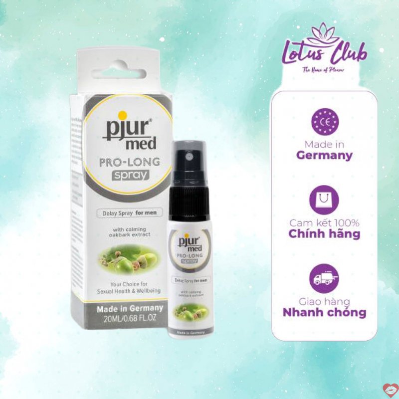Chai xịt Pjur Med Prolong 20ml Đức tăng thời gian quan hệ an toàn 