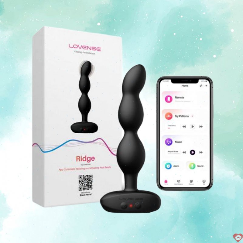 Lovense Ridge máy rung hậu môn điều khiển App, silicon cao cấp, kích thích đa chế độ 