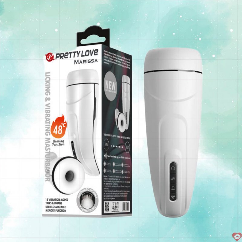 Âm đạo giả đa năng Pretty Love Marissa lõi silicon 4D rung liếm mạnh 