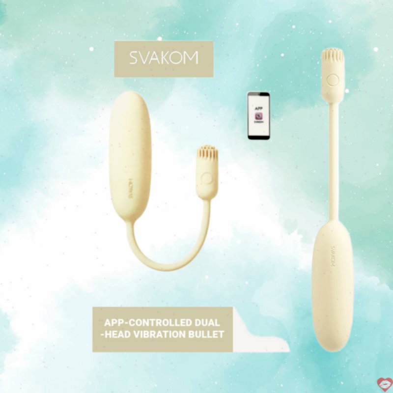 Trứng rung hai đầu Svakom Shimmer điều khiển app kích thích đa điểm 