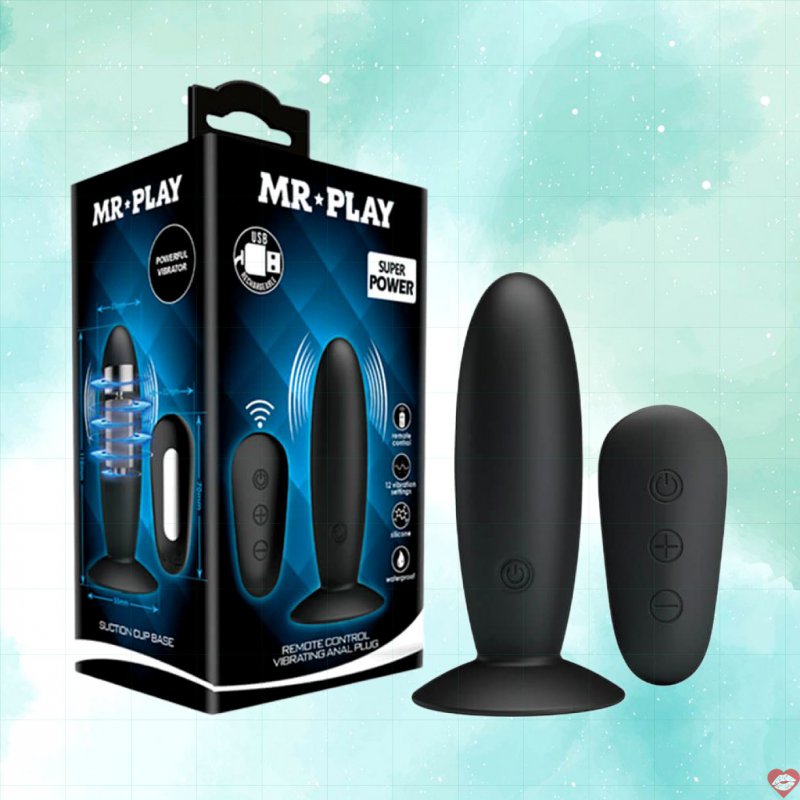 Trứng rung hậu môn Pretty Love Mr-Play Suction Cup Base 45W đa tần số 