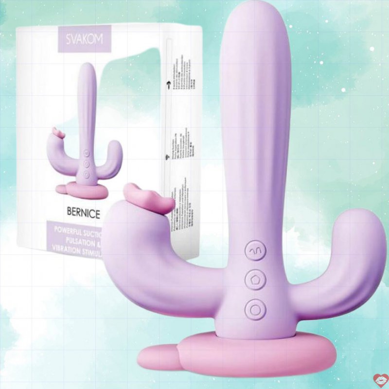 Svakom Bernice dương vật giả 3 nhánh cây xương rồng massage điểm G