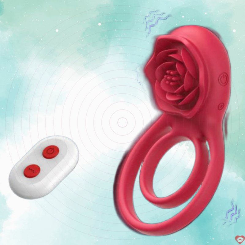 Vòng rung đeo dương vật silicone 9 chế độ điều khiển từ xa remote 
