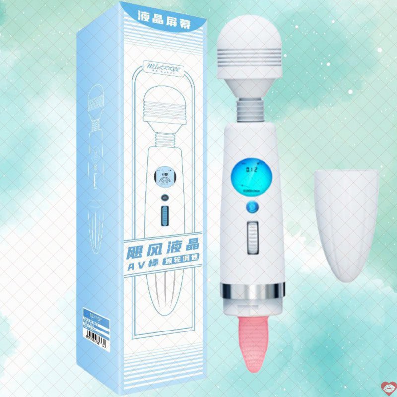 Chày rung Galaku 2 đầu lưỡi liếm màn hình LED massage điểm G 