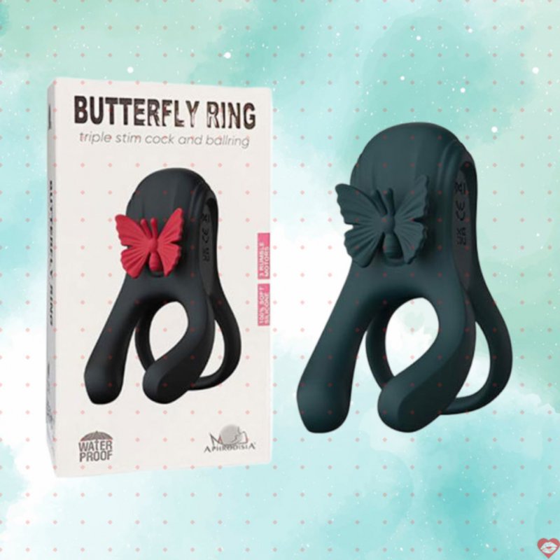 Vòng rung đôi Butterfly Ring 2 cánh bướm khoái cảm 