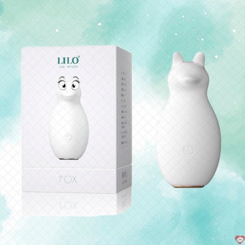 Trứng rung Lilo Fox cáo trắng mini 10 chế độ rung mạnh mẽ an toàn 