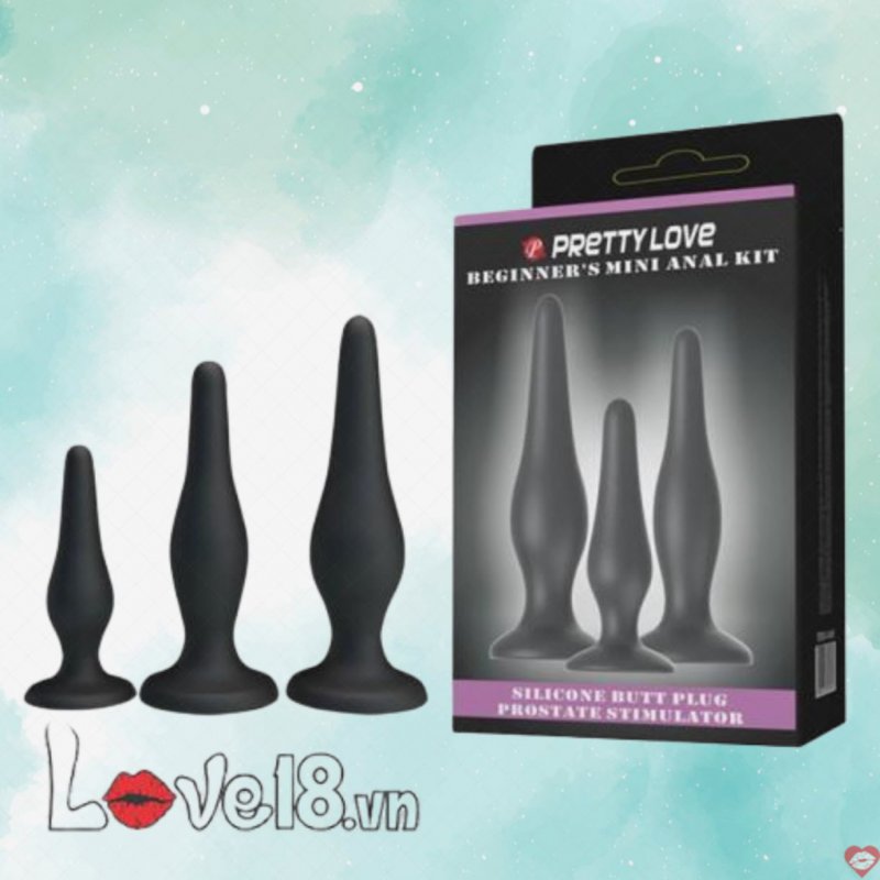 Bộ 3 Phích Thông Hậu Môn Mini Mềm Mại Prettylove