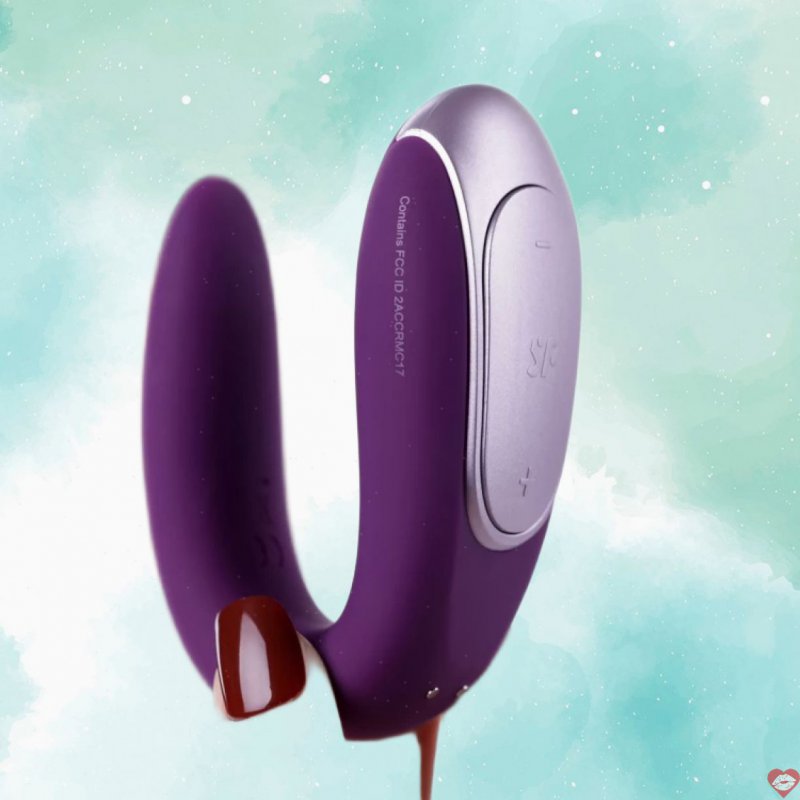 Satisfyer Double Fun máy rung 2 đầu kết nối app điều khiển từ xa