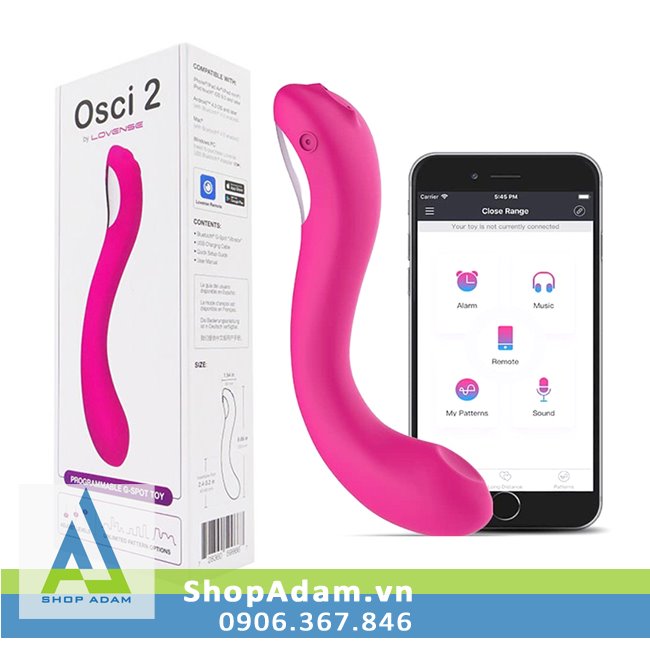 Lovense Osci 2 Rung điểm G điều khiển từ xa, cực đã, cao cấp
