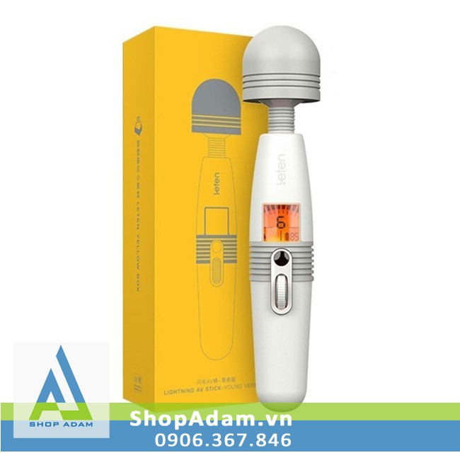Chày massage điểm G sưởi ấm LCD Leten Lightning AV rung mạnh