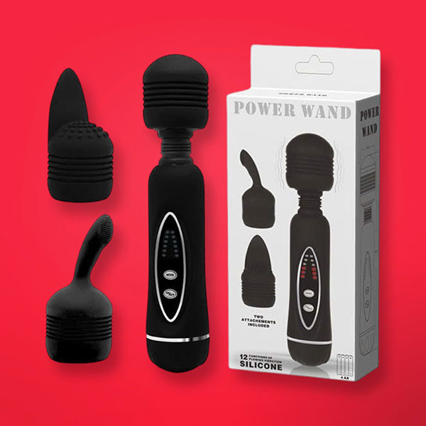 Chày rung Baile Power Wand 3 đầu thay thế, thư giãn sâu, tiện lợi