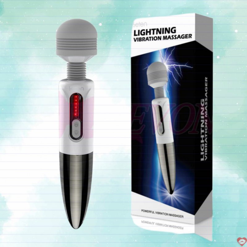 Chày Rung Cao Cấp Sạc Pin Rung Siêu Mạnh Khinh Khủng - Kèm Sưởi Ấm - Letten Lightning