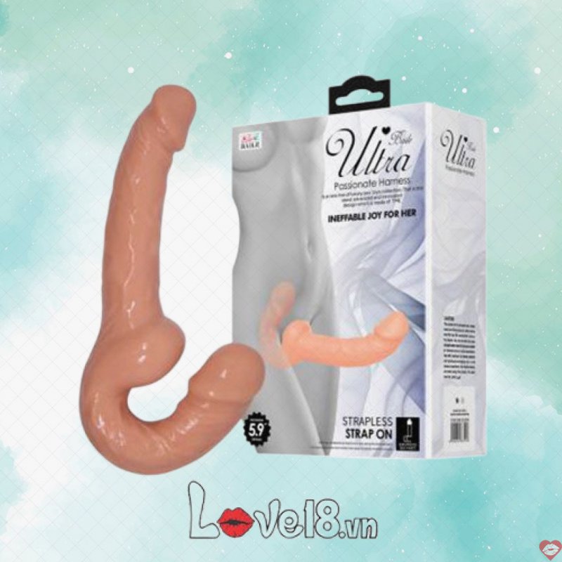 Dương vật giả 2 đầu Les Strapless Baile kích thích cực khoái đồng tính nữ 