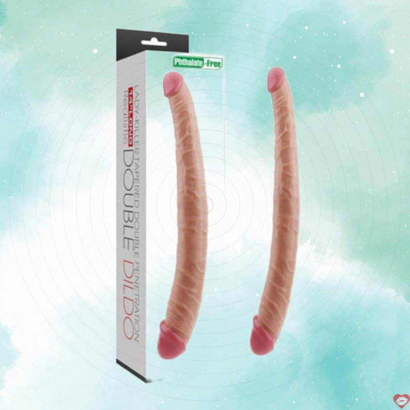 Dương Vật Giả Lovetoy 2 Đầu Size Khủng Silicon Nguyên Khối Mềm Mại 
