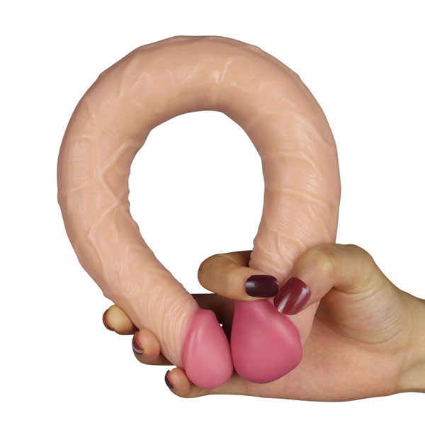 Dương Vật Giả 2 Đầu LoveToy Giống Thật Cho LES