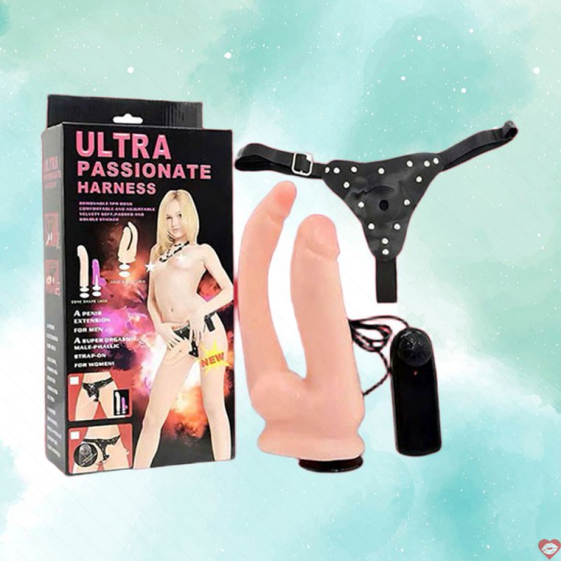 Dương Vật Giả Dây Đeo 2 Đầu Ultra Passionate Harness rung massage đa điểm 