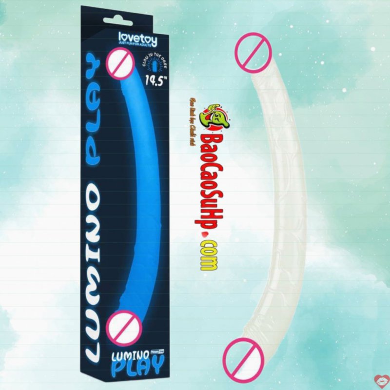 Dương vật 2 đầu phát sáng ban đêm LOVETOY Lumino Play hấp dẫn 
