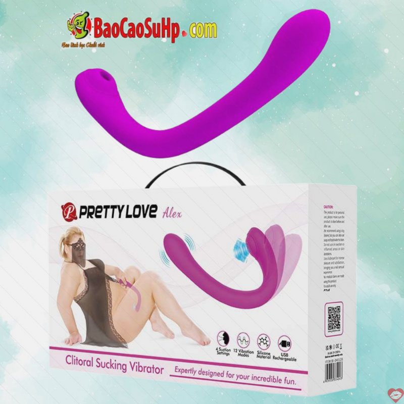 Máy rung Baile Prettylove Patilla Alex đa chế độ hút rung sục kích thích nữ 