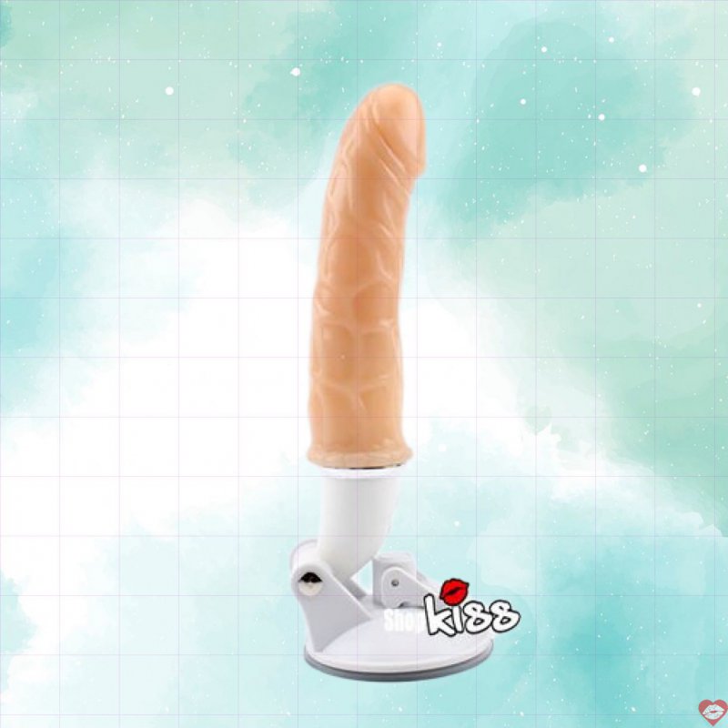 Dương vật siêu rung gắn tường xoay 180 độ chất liệu T-skin 