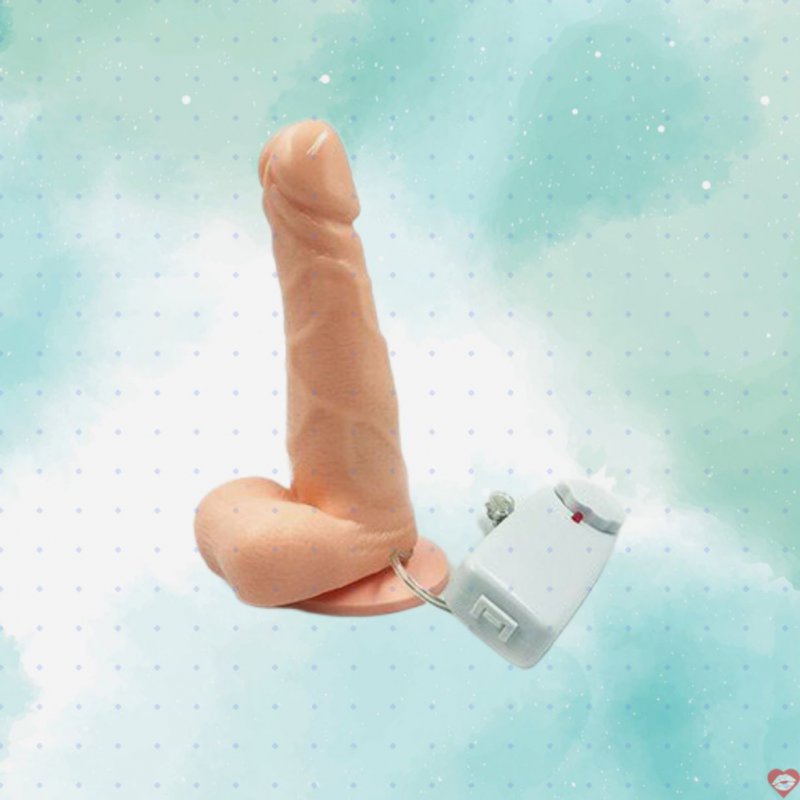 Dương vật giả như thật rung ngoáy gắn tường silicone cao cấp 