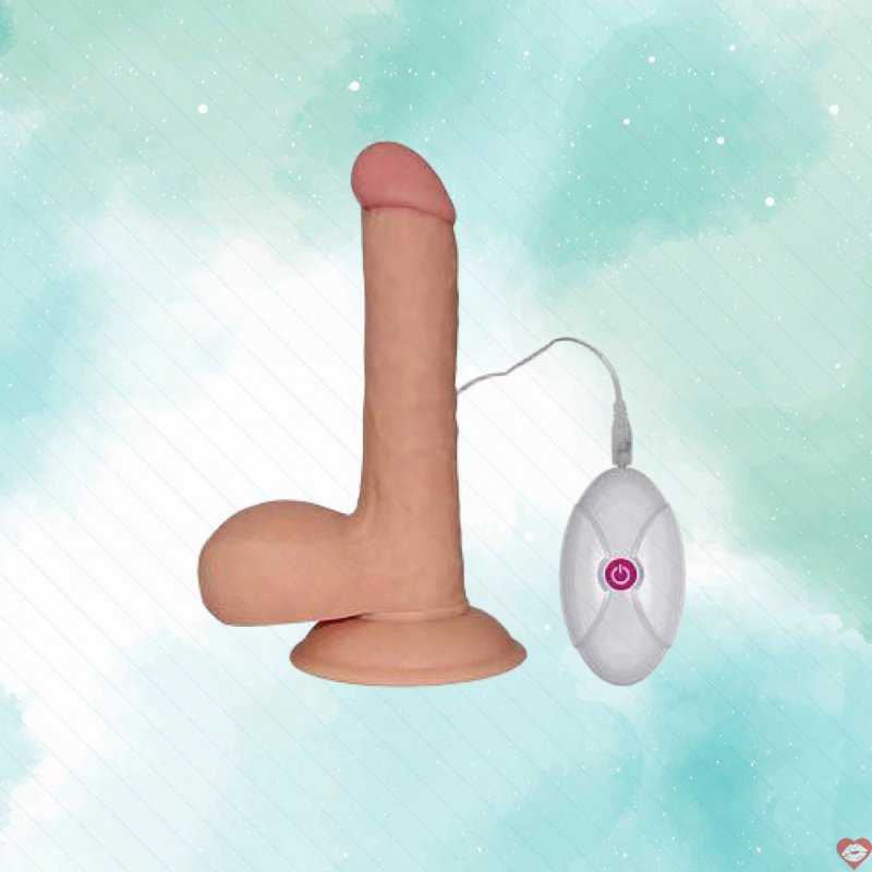 Dương vật silicon rung siêu mềm Lovetoy Ultra Soft Dude 7.5 inch cho nữ 
