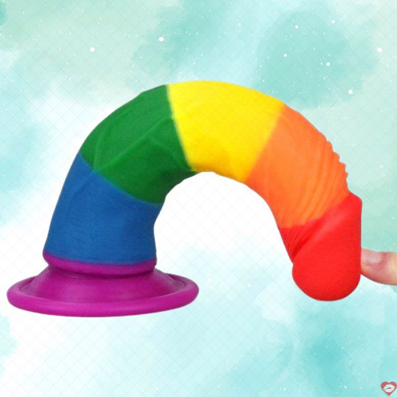 Dương vật giả gắn tường đa sắc LoveToy Prider 7 inch kích thích mạnh 