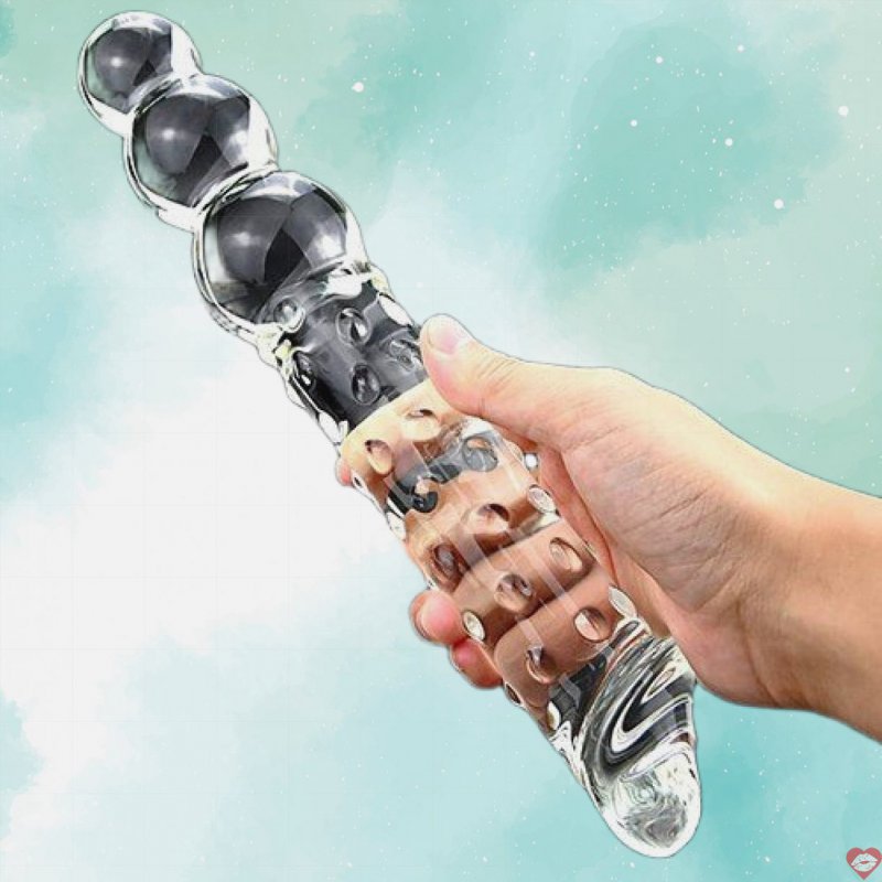 Dương vật giả thủy tinh 2 đầu siêu kích thích an toàn sức khỏe 