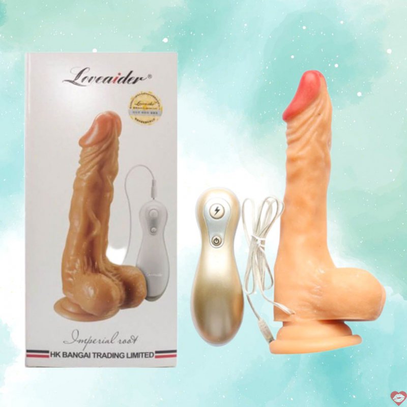 Dương vật giả dính tường Loveaider Imperial Root silicon mềm mịn 