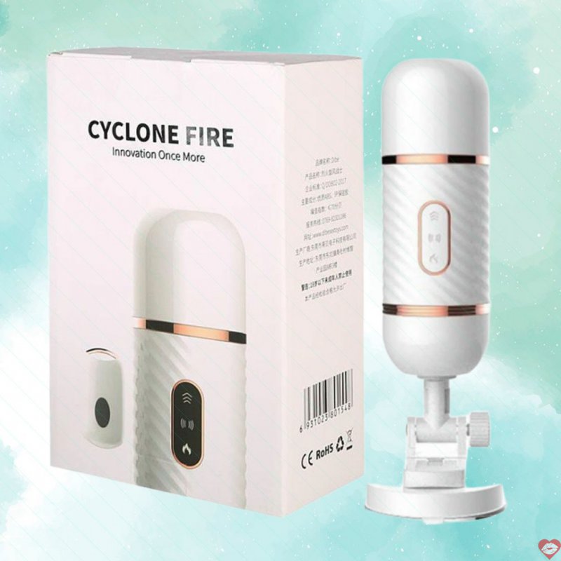 Dương vật giả dính tường Cyclone Fire rung thụt tự động kích thích cực 