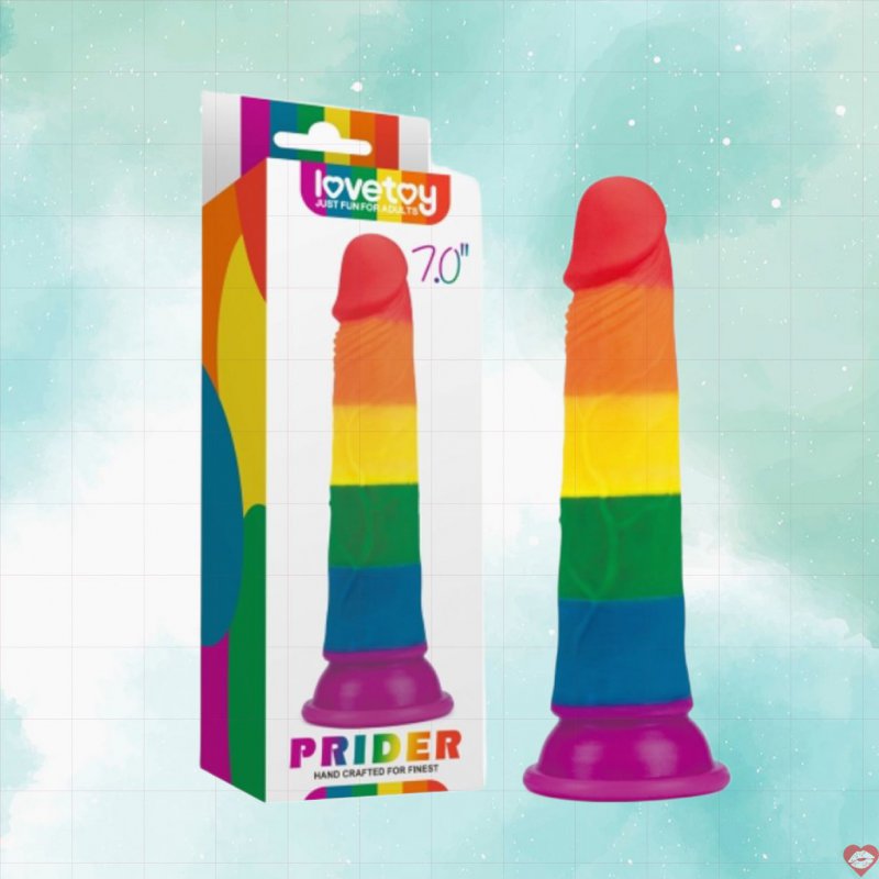 Dương vật giả dính tường Lovetoy Prider 7 inch rung mạnh mẽ 