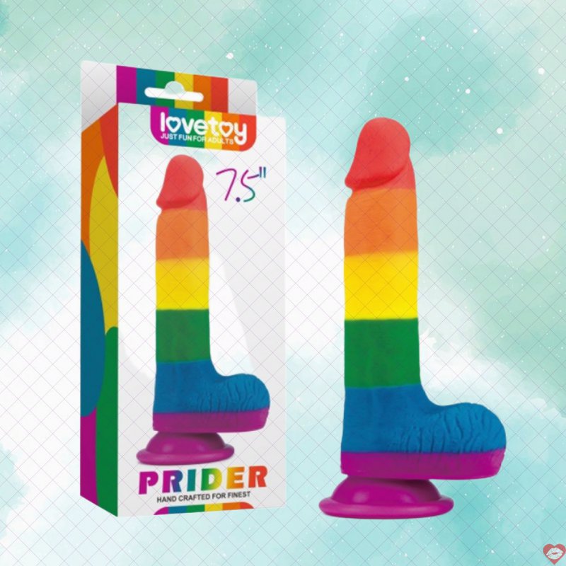 Dương vật giả dính tường Lovetoy Prider 7.5 inch silicon mềm mại 