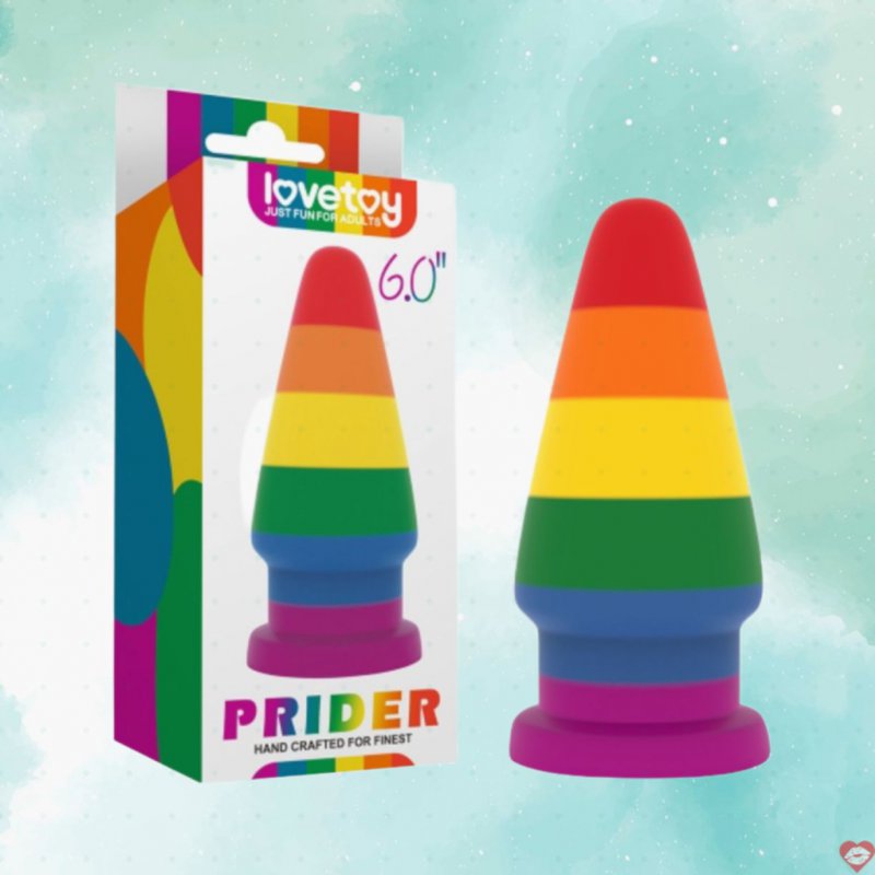 Dương vật giả Lovetoy Prider 6.0 inch dính tường, siêu mềm mại 