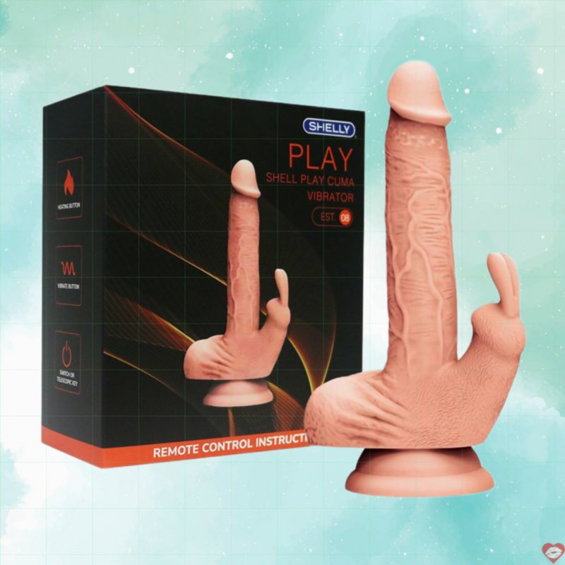Dương vật giả Shelly Play Cuma đế hít tường rung 7 chế độ 