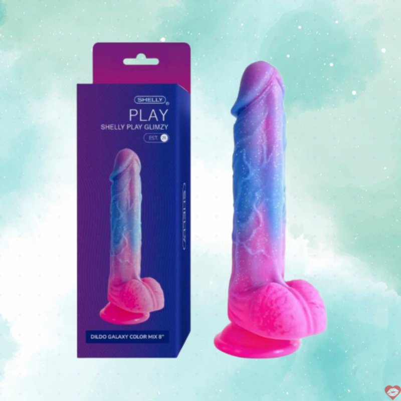 Dương vật giả Shelly Play Glimzy 17cm dính tường rung mạnh 