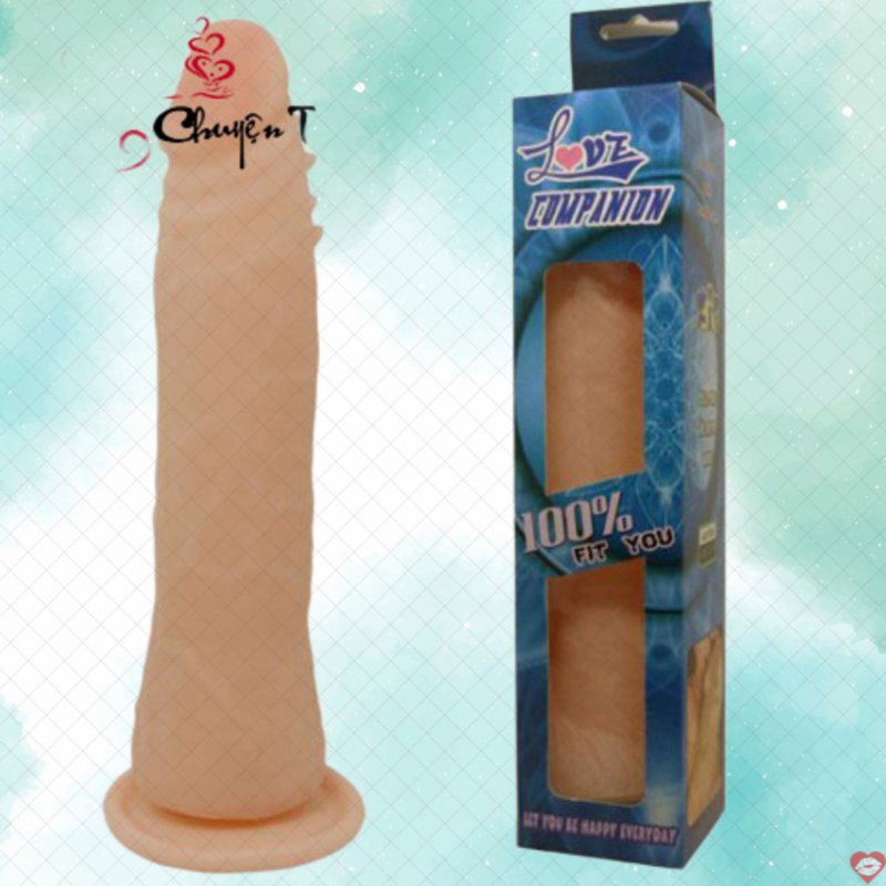 Dương vật giả Companion có đế gắn tường silicone mềm mại an toàn 