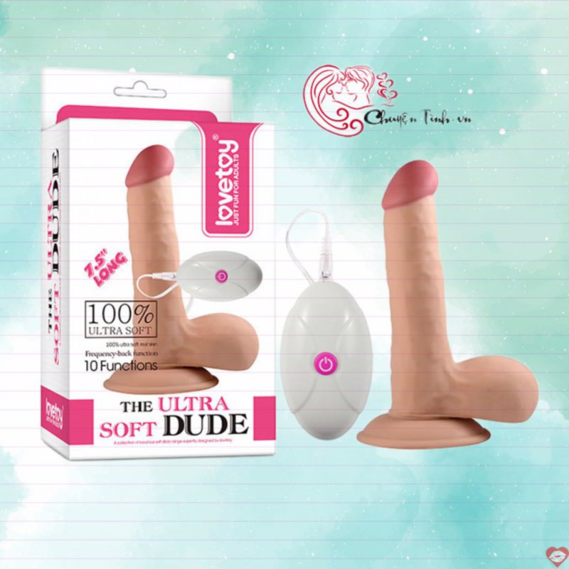 Dương Vật Rung Lovetoy Siêu Mềm 10 Chế Độ Kích Thích 