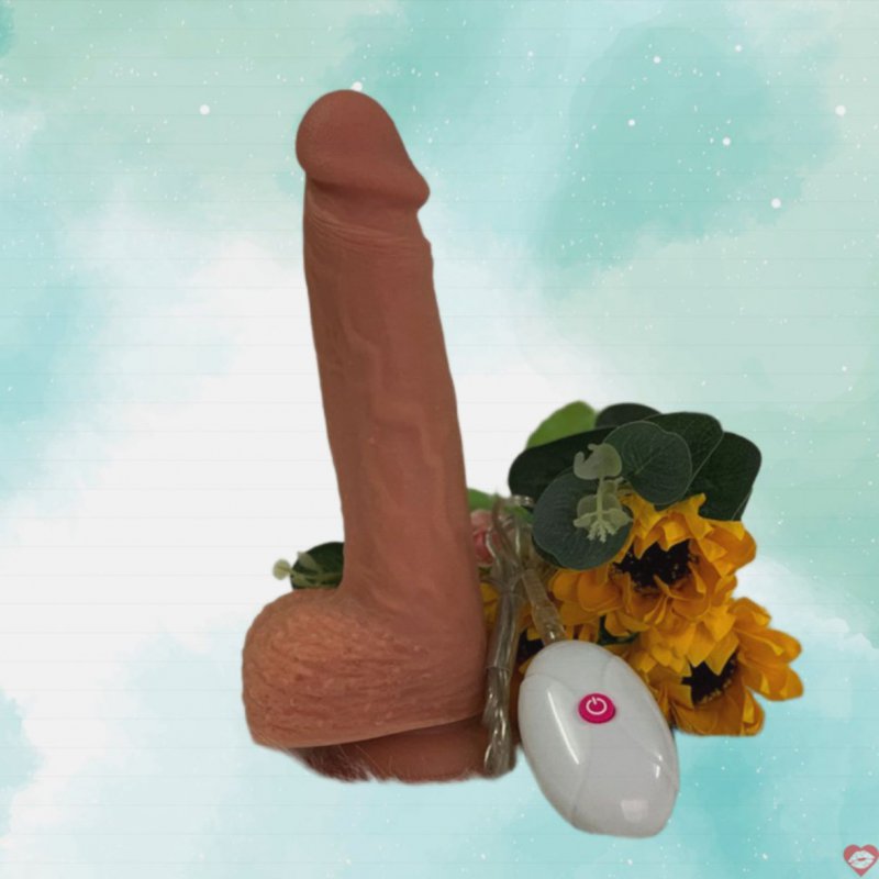 Dương vật mềm mại rung 7 chế độ Lovetoy kích thích cực mạnh 