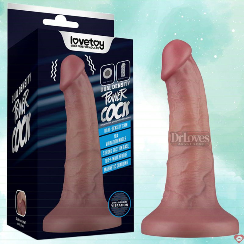Dương Vật Giả Lovetoy Power Cock 6 Inch 10 Chế Độ Rung, Giải Tỏa Sinh Lý 