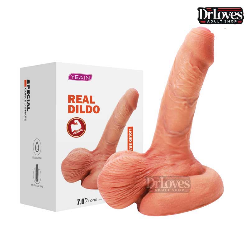 Dương vật giả gắn tường Yeain Real Dildo 7 inch silicon mềm