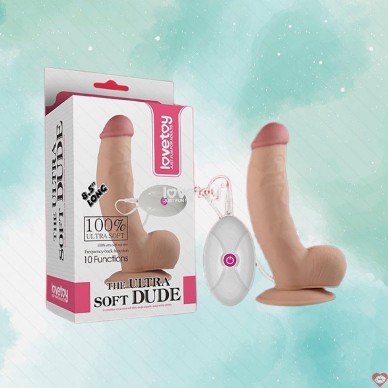 Dương vật giả Lovetoy The Ultra Soft Dude 85 inch có rung