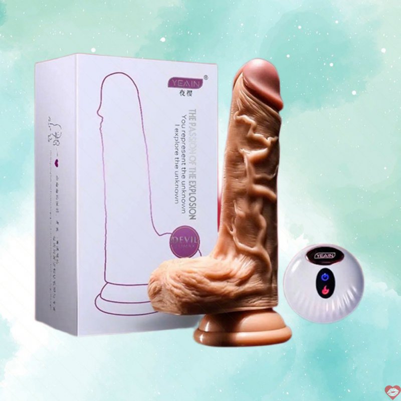 Dương vật giả Yeain Crazy Warrior 10 chế độ rung xoay có sưởi ấm