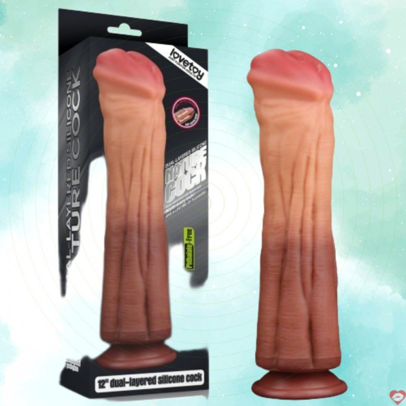Dương vật giả siêu khủng Lovetoy Platinum Sillicon Cock 12.5