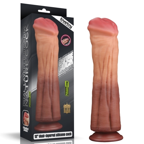Dương vật giả silicon hai lớp Lovetoy Platinum King size lớn