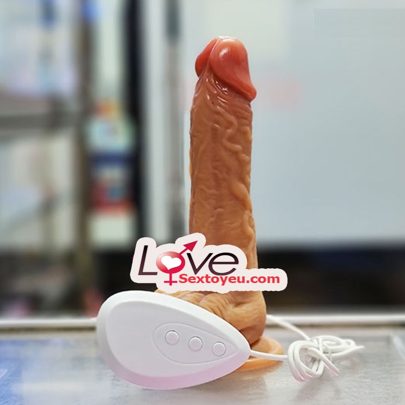 Dương Vật Silicon Rung Thụt Sưởi Ấm Như Thật Massage Giải Trí