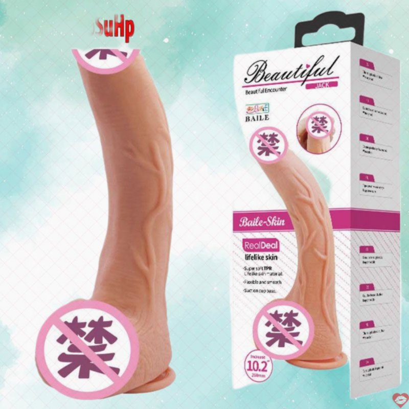 Dương vật giả đóng đất to và dài Baile Jack Real Skin mềm mại