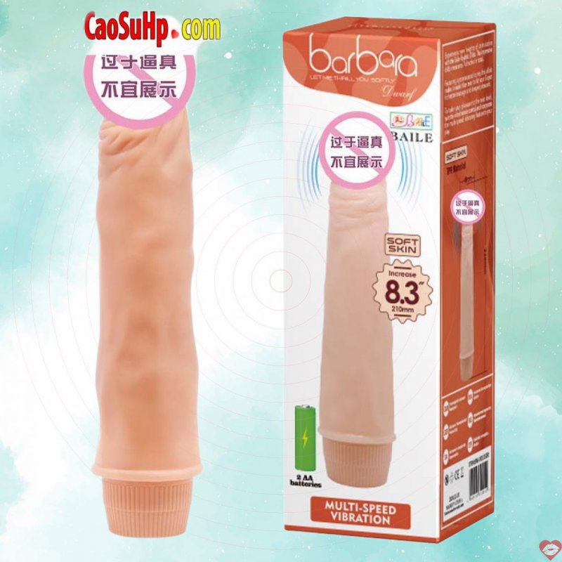 Dương vật Baile giá rẻ cầm tay Barbara Rung mềm mại màu da