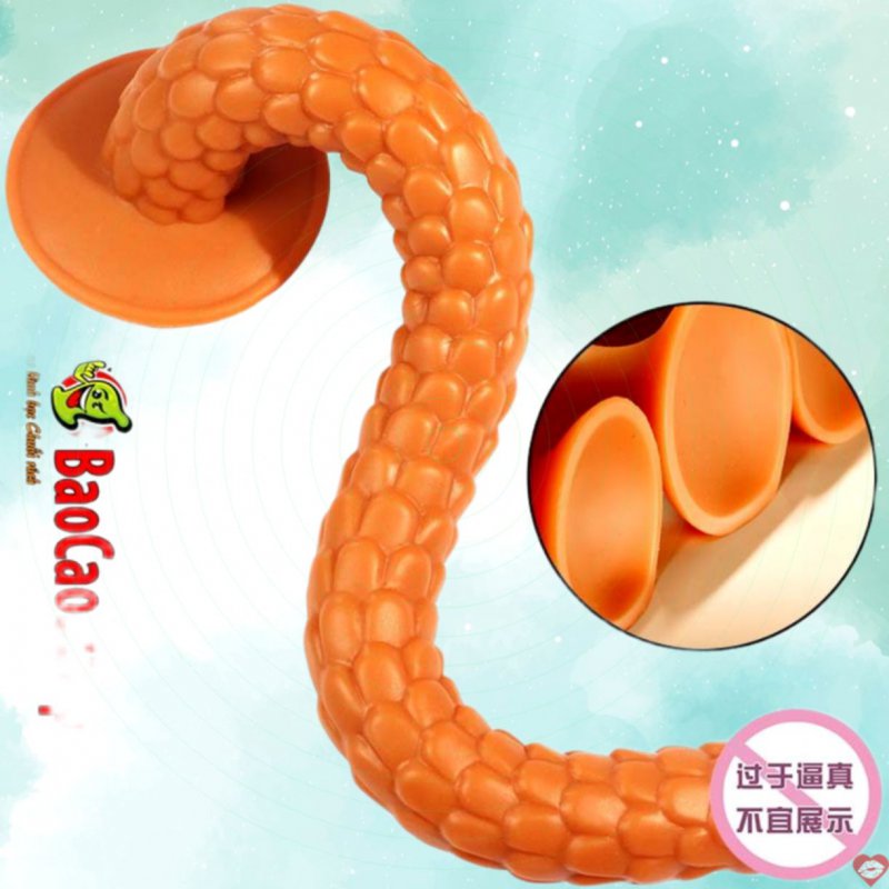 Dương vật giả đóng đất siêu mềm siêu dài uốn dẻo Jiuai Snake hunt
